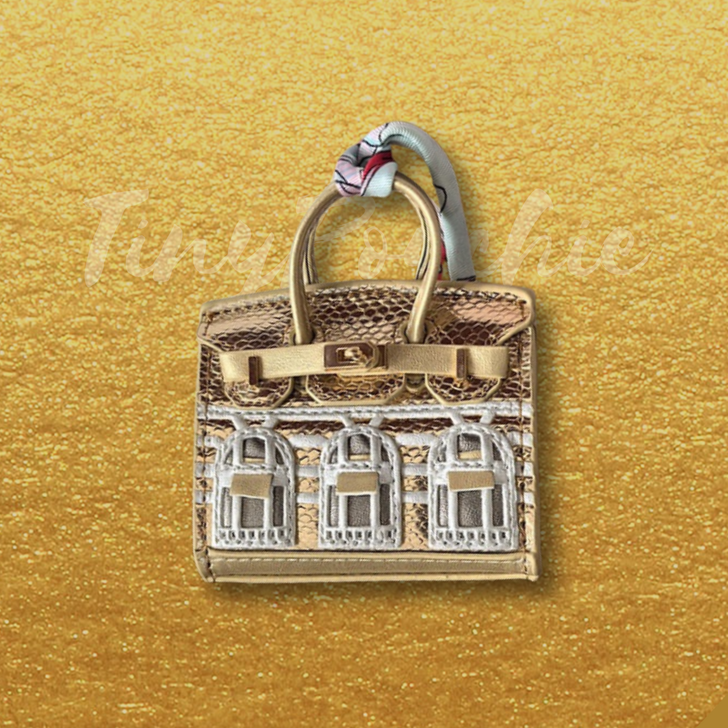 Tiny Birkin Inspired Handbag Charm