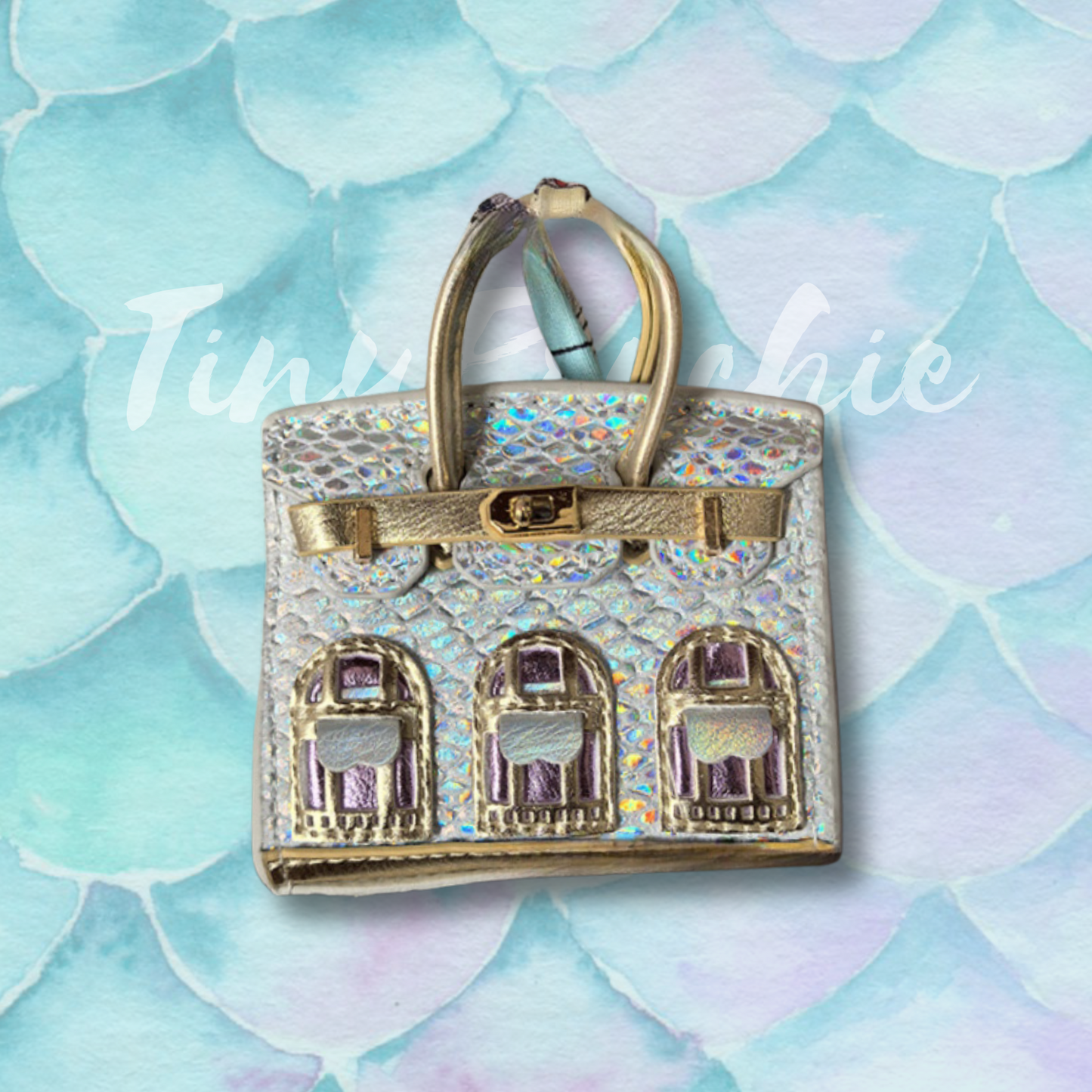 Tiny Birkin Inspired Handbag Charm