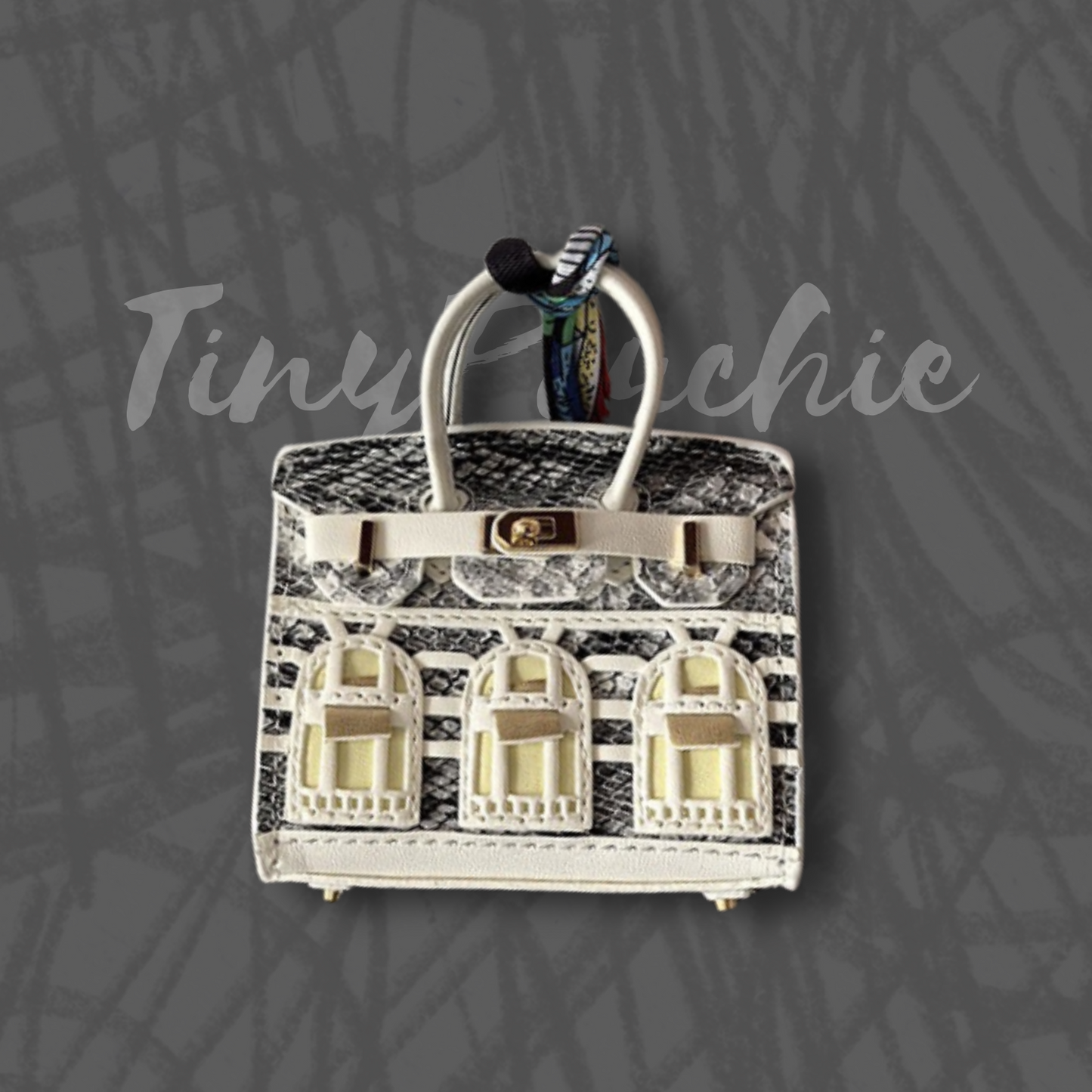 Tiny Birkin Inspired Handbag Charm