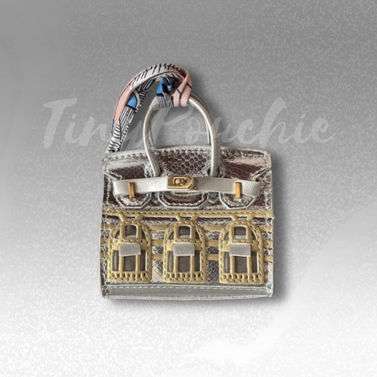 Tiny Birkin Inspired Handbag Charm