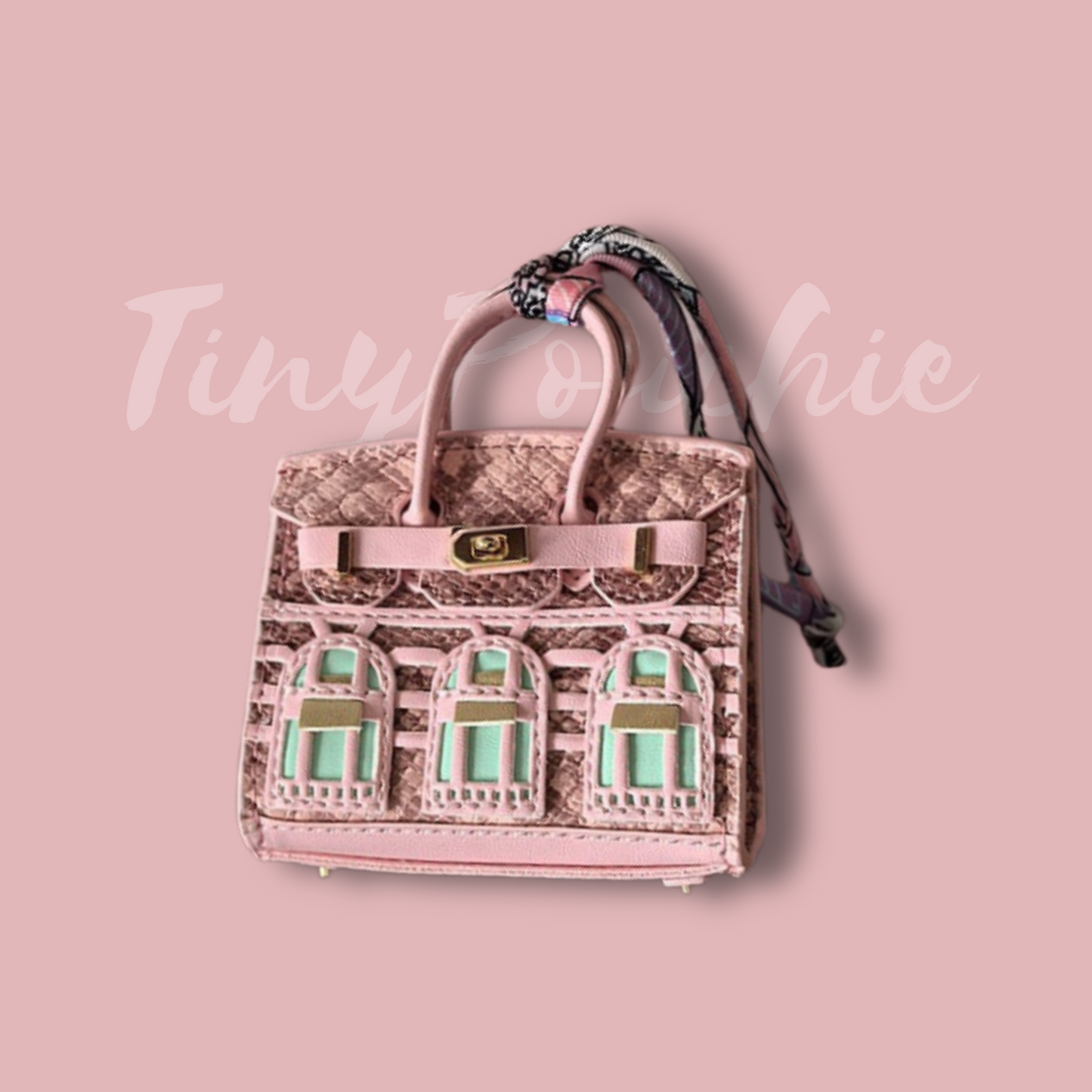 Tiny Birkin Inspired Handbag Charm