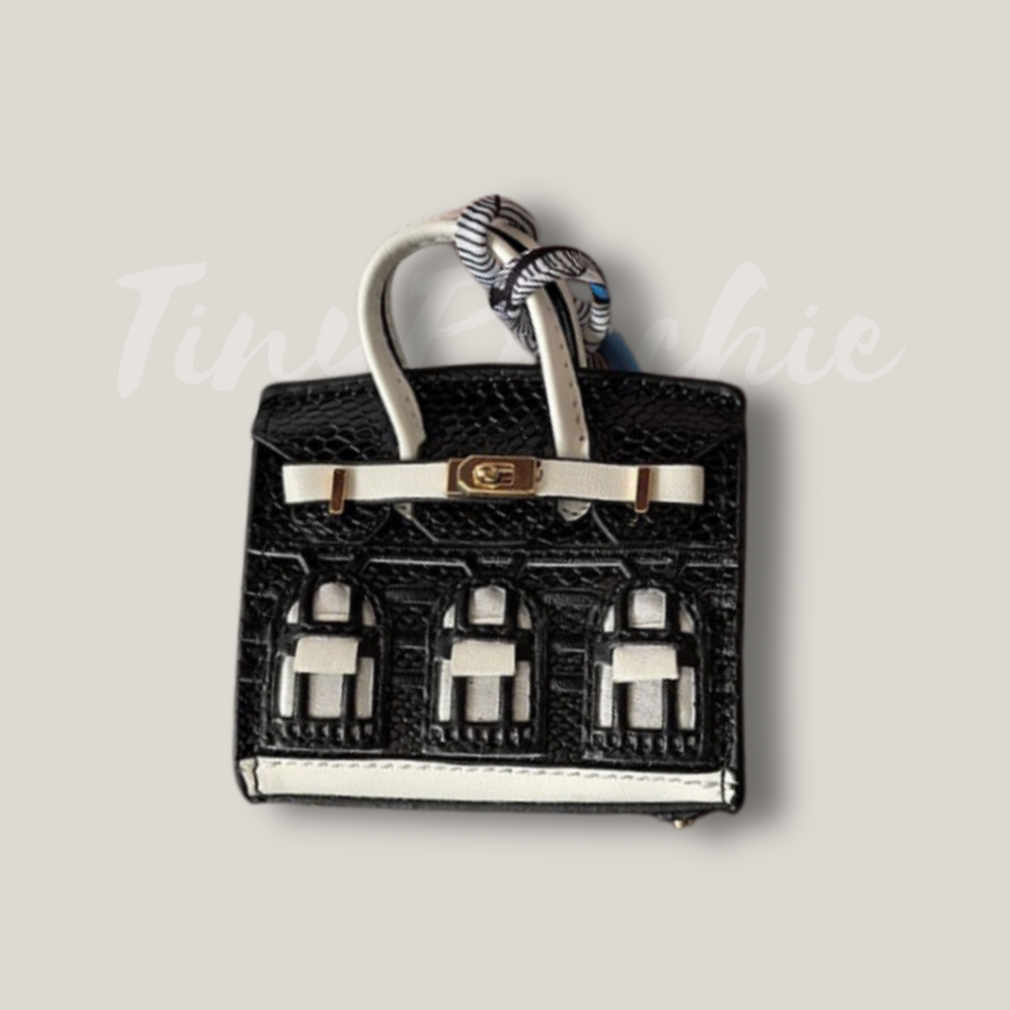 Tiny Birkin Inspired Handbag Charm