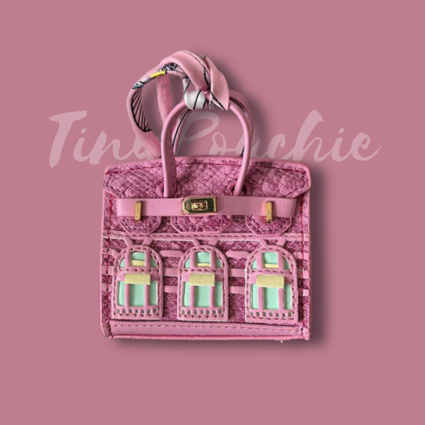 Tiny Birkin Inspired Handbag Charm