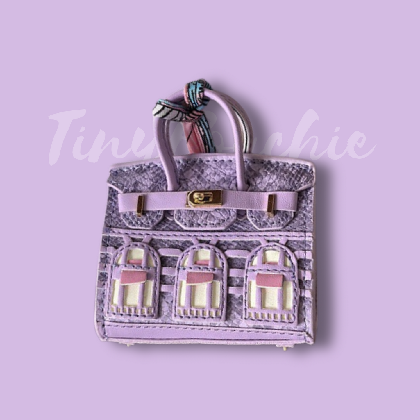 Tiny Birkin Inspired Handbag Charm